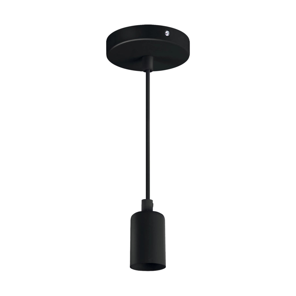 Lampada a sospensione minimal nera E27 40W Struhm UNO