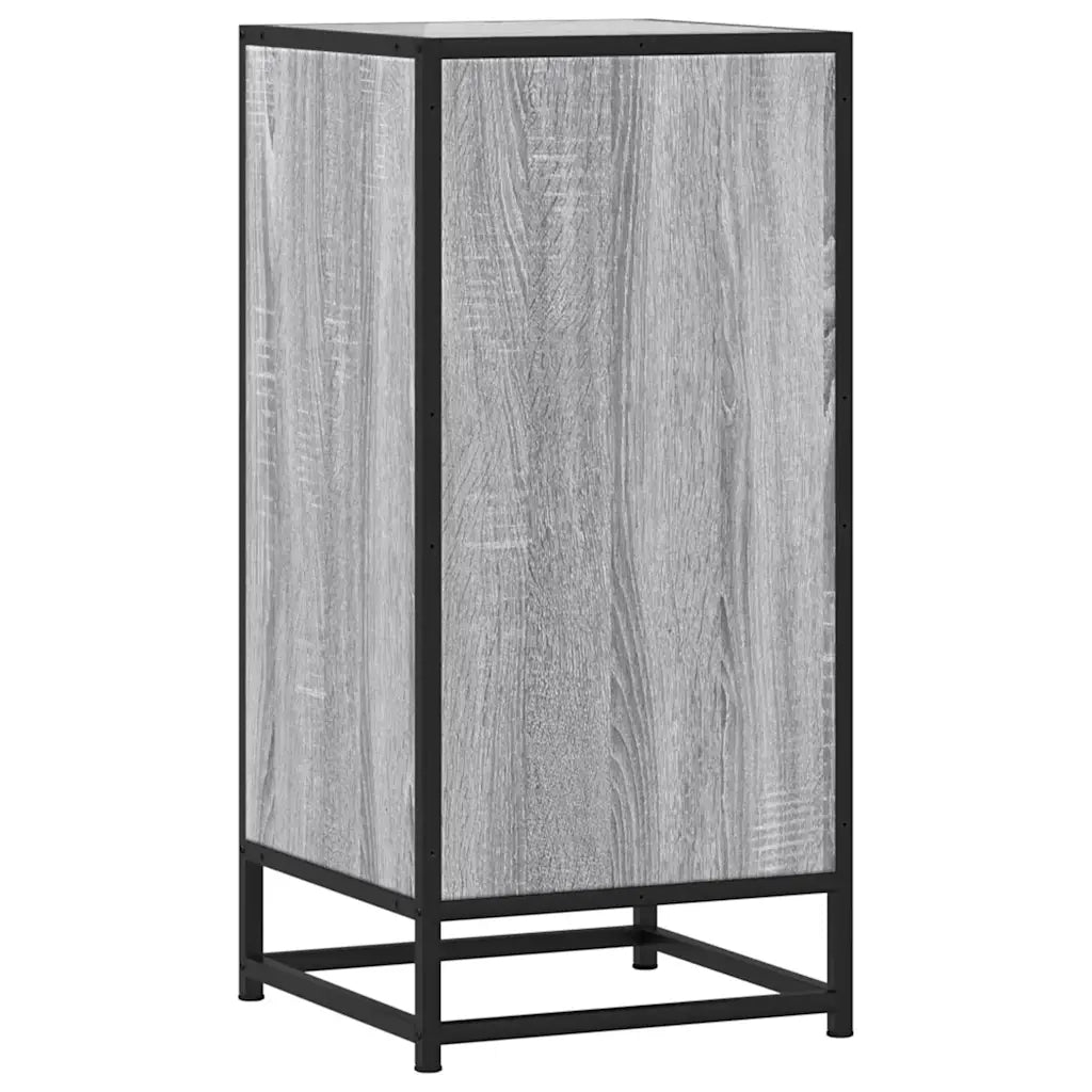Credenza-Buffet-Armadio da cucina Grigio Sonoma 35,5x35x76 cm in Truciolato e Metallo 318808