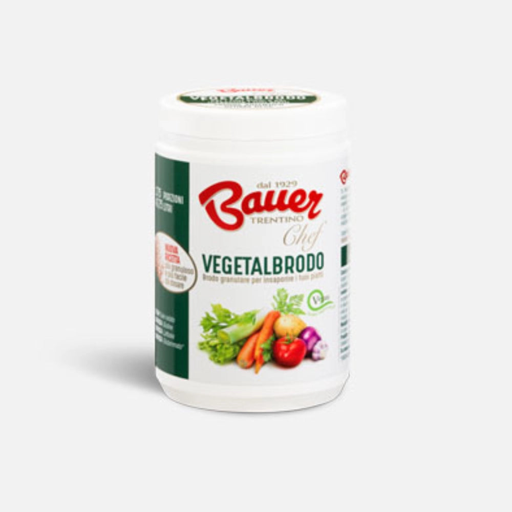 Bauer chef vegetalbrodo brodo granulare 4 barattoli da 700 grammi