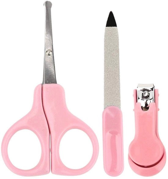 Set di manicure 3 in 1 per bambini - Trimmer - Fischiatrice - Fornitura di unghie - Ergonomico - Sicuro per neonati - Set di manicure per bambini