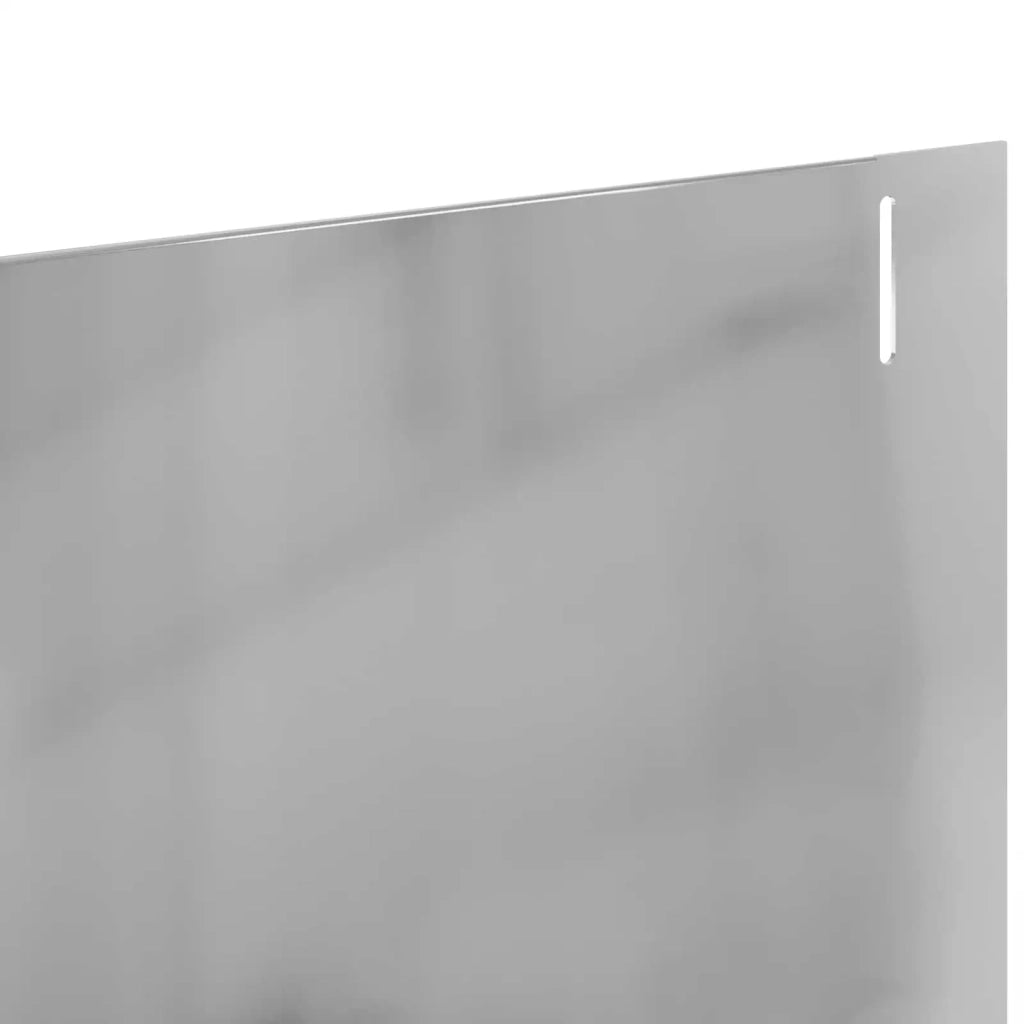 Bordura per Prato 20 pcs 102 x 10 x 4 cm Acciaio Argento 8008758