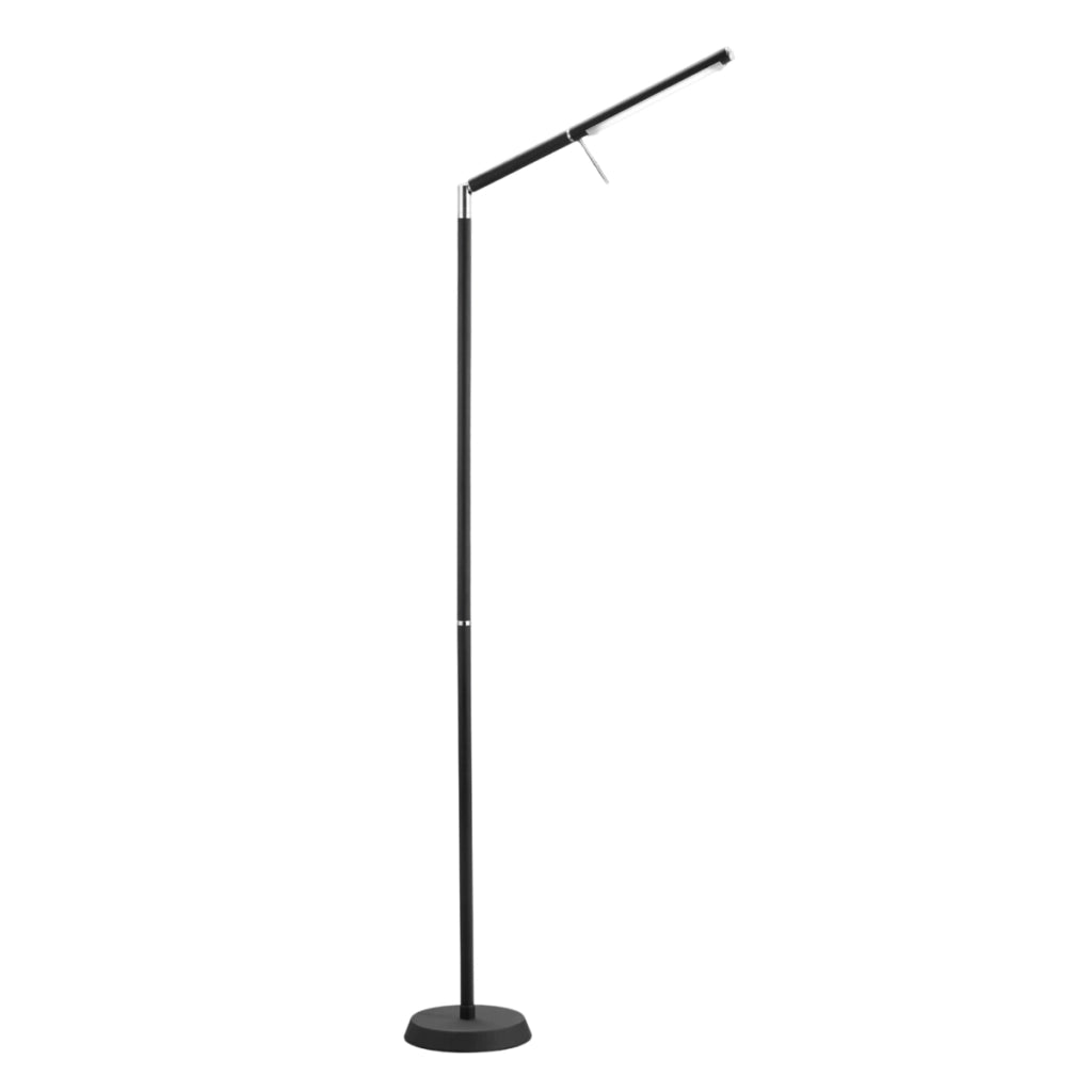 Lampada da terra LED Filigran nera Trio 162 cm dimmer