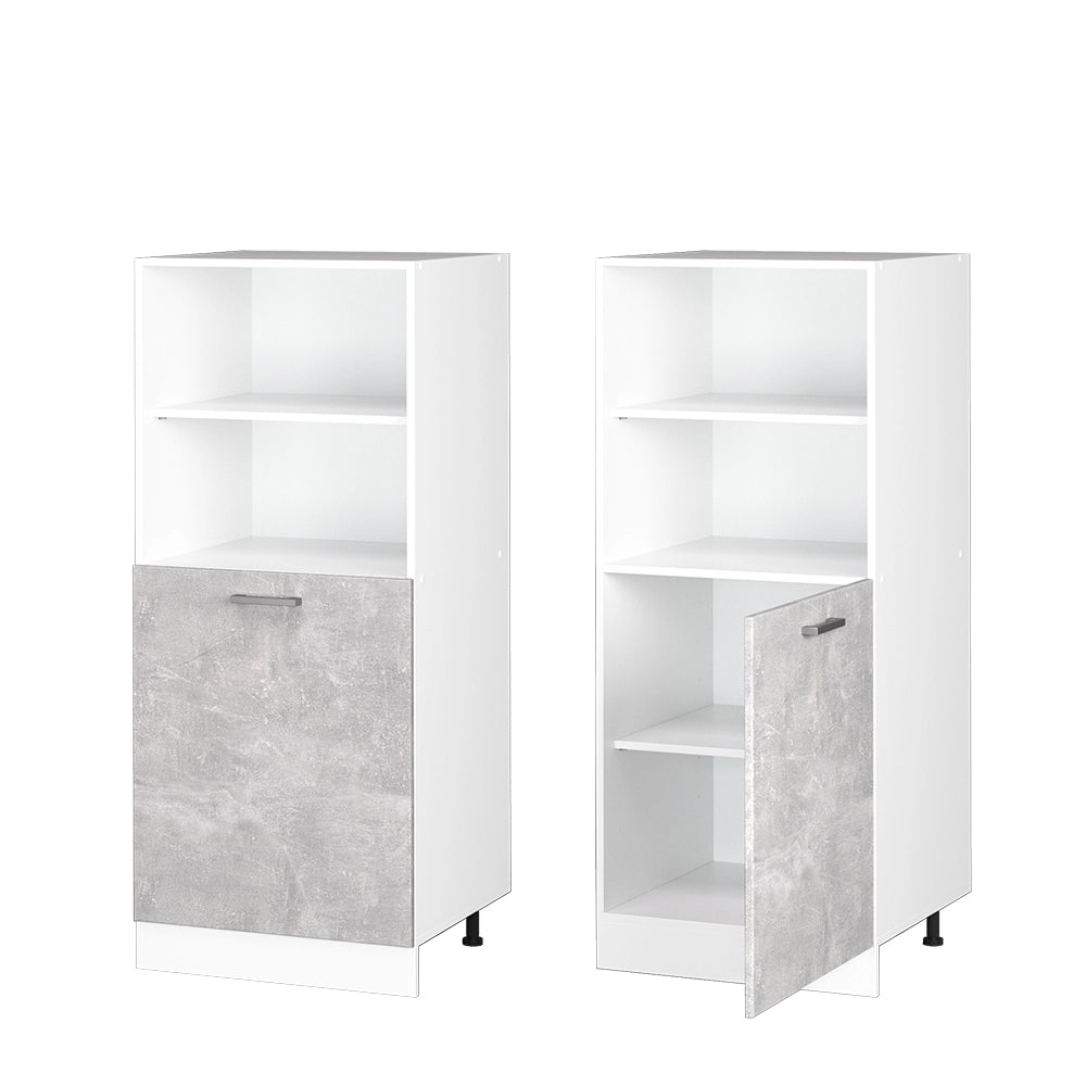 Vicco Dispensa universale Calcestruzzo 60 cm con ripiani aperti e anta