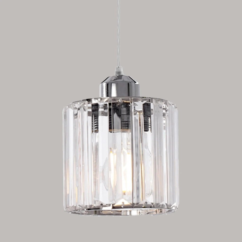 Lampada Da Soffitto Cristallo Argento APP508-1CP