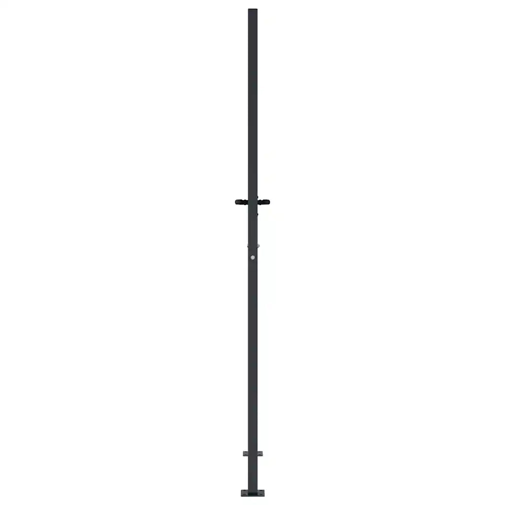 Cancello da giardino antracite 100x175 cm in acciaio con design ad albero CFW6728148