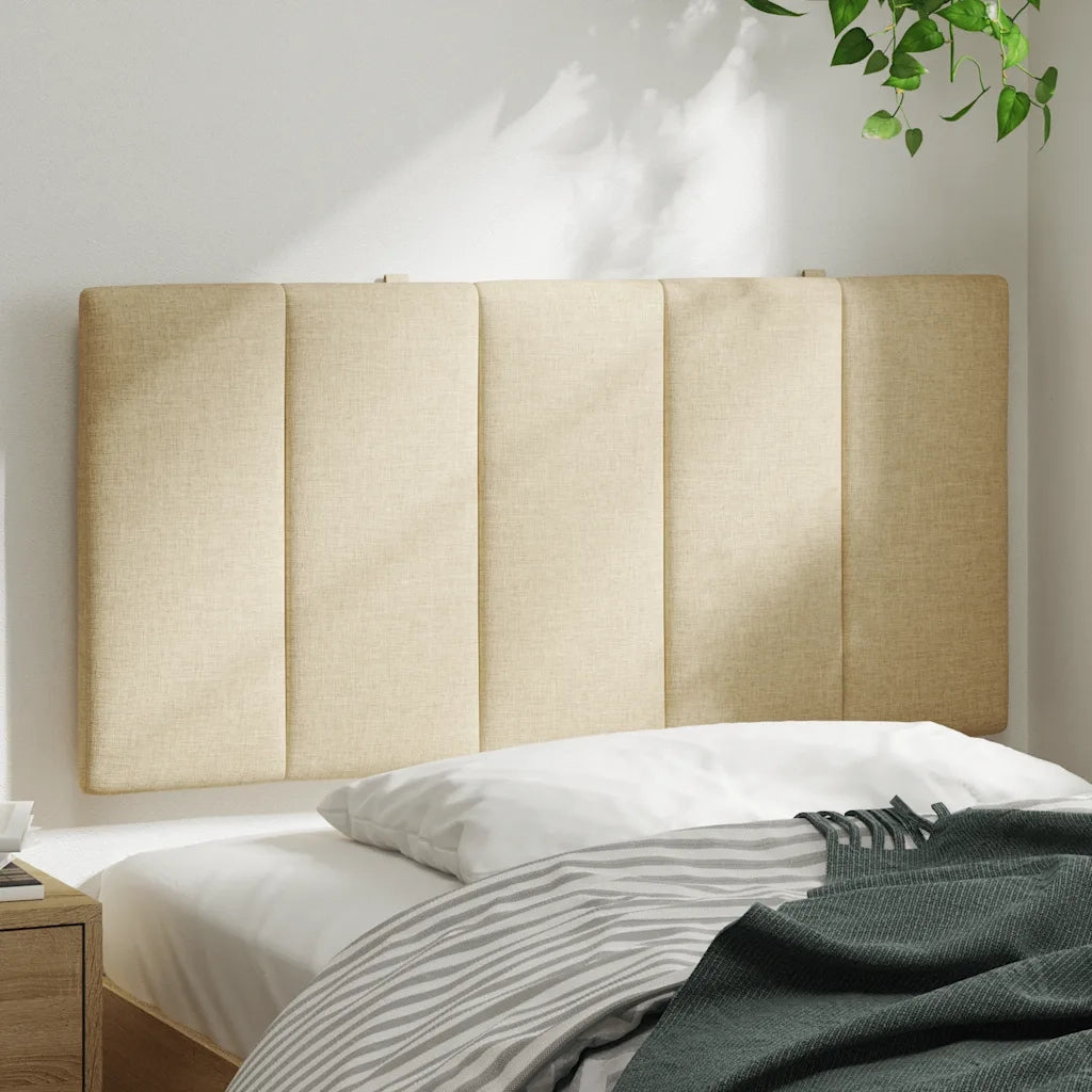 Cuscino Testiera Hanko Crema 100 cm in Tessuto 4019154