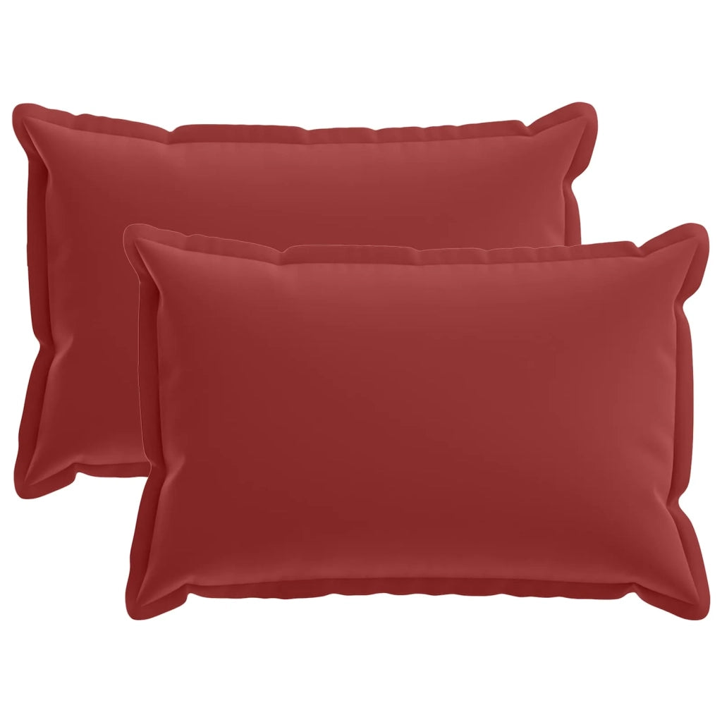 Cuscino con cuscino HOUTEN 2 pz Rosso Vino Poliestere 932313