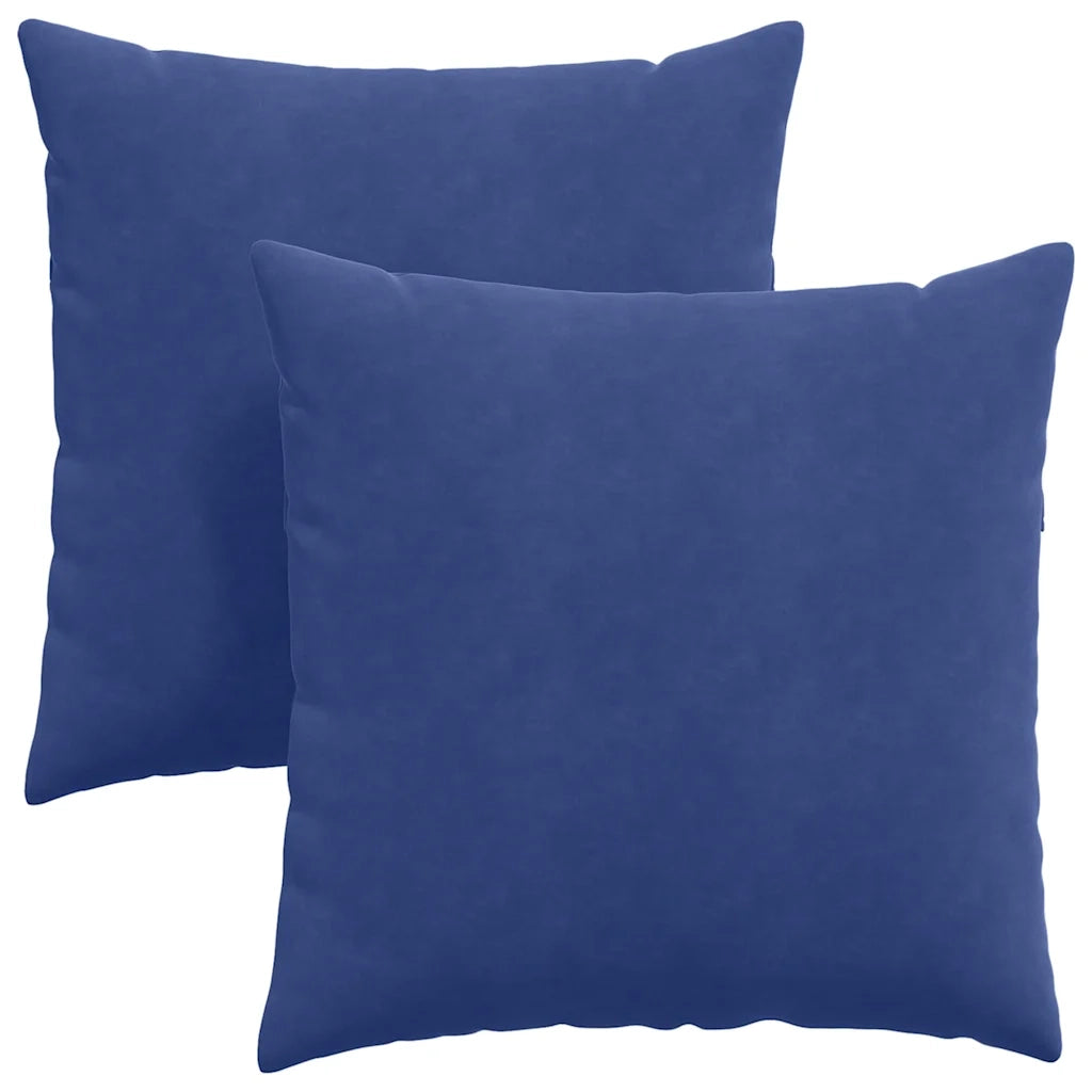 Cuscini da Divano 2 pz-Set di 2 Cuscini per Sofa Blu Polizia 60 x 60 cm Tessuto in Cords