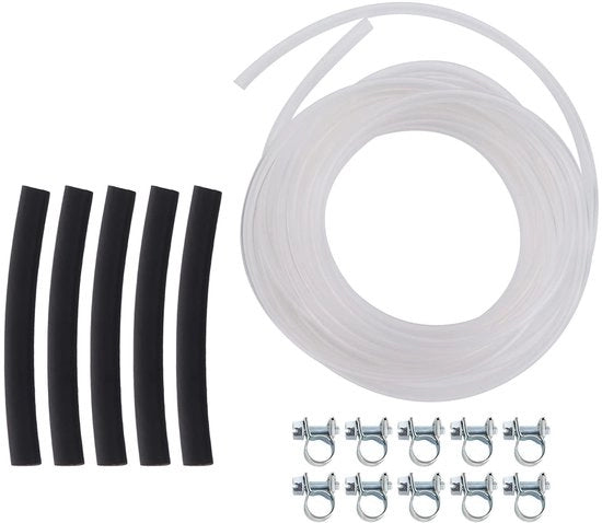 Slang di combustibile 3,5 m - Slang di combustibile 10x5 mm - Slang di combustibile 5x3 mm - Set di viti per connessione - Per riscaldamento Webasto/Eberspacher - Materiale resistente
