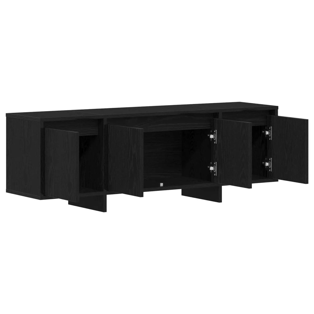 Mobile TV Rovere Nero 120 x 30 x 40,5 cm Legno multistrato 862709