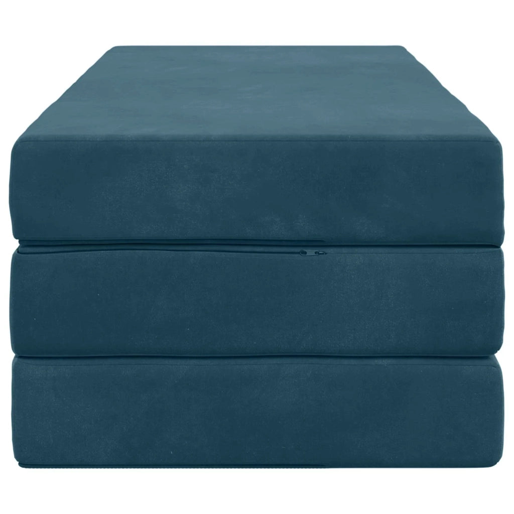 Divano Letto Pieghevole 140 x 67 x 45 cm Blu 900226