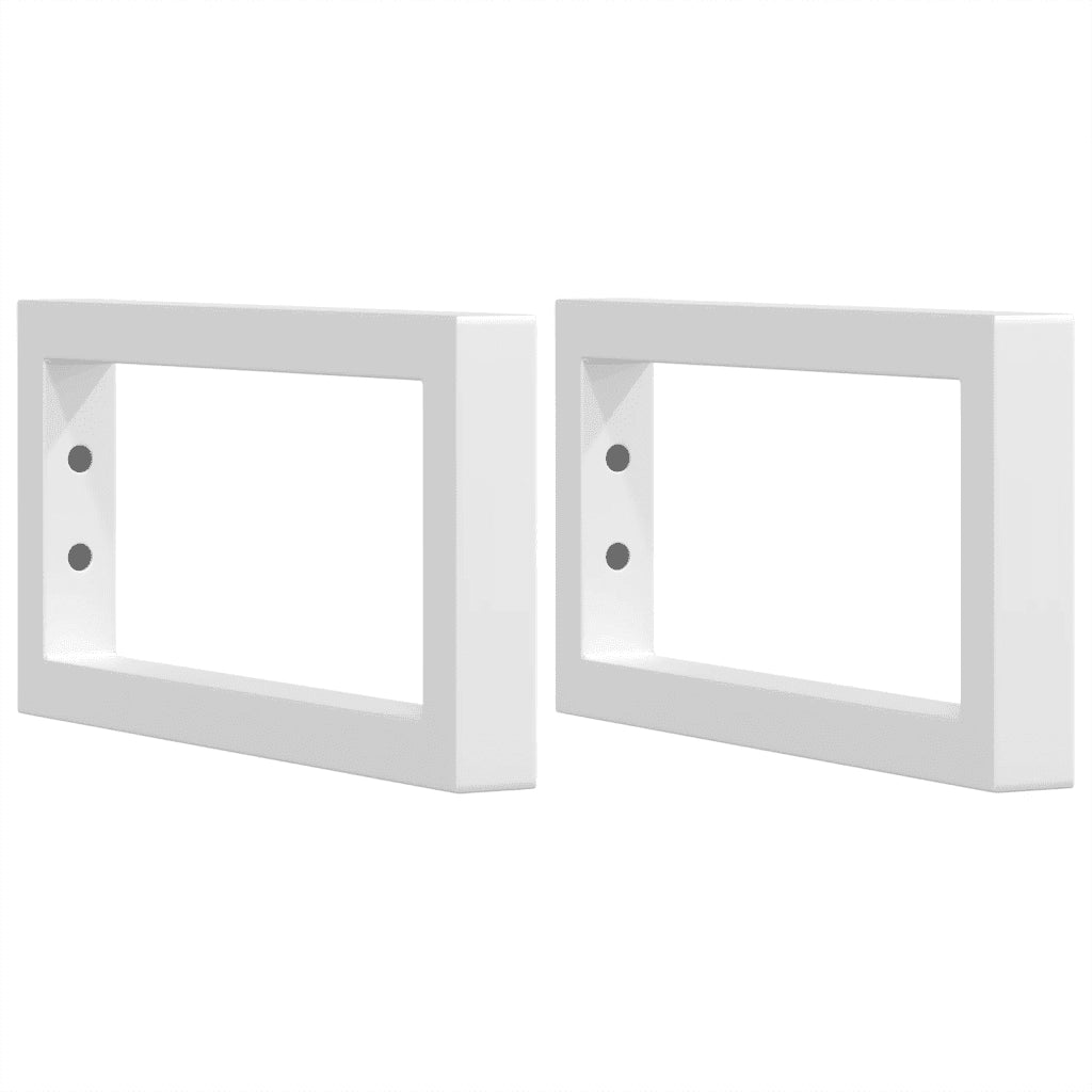 Reggimensole per Lavabo 2 pz Bianche Rettangolari in Acciaio CFW4925076