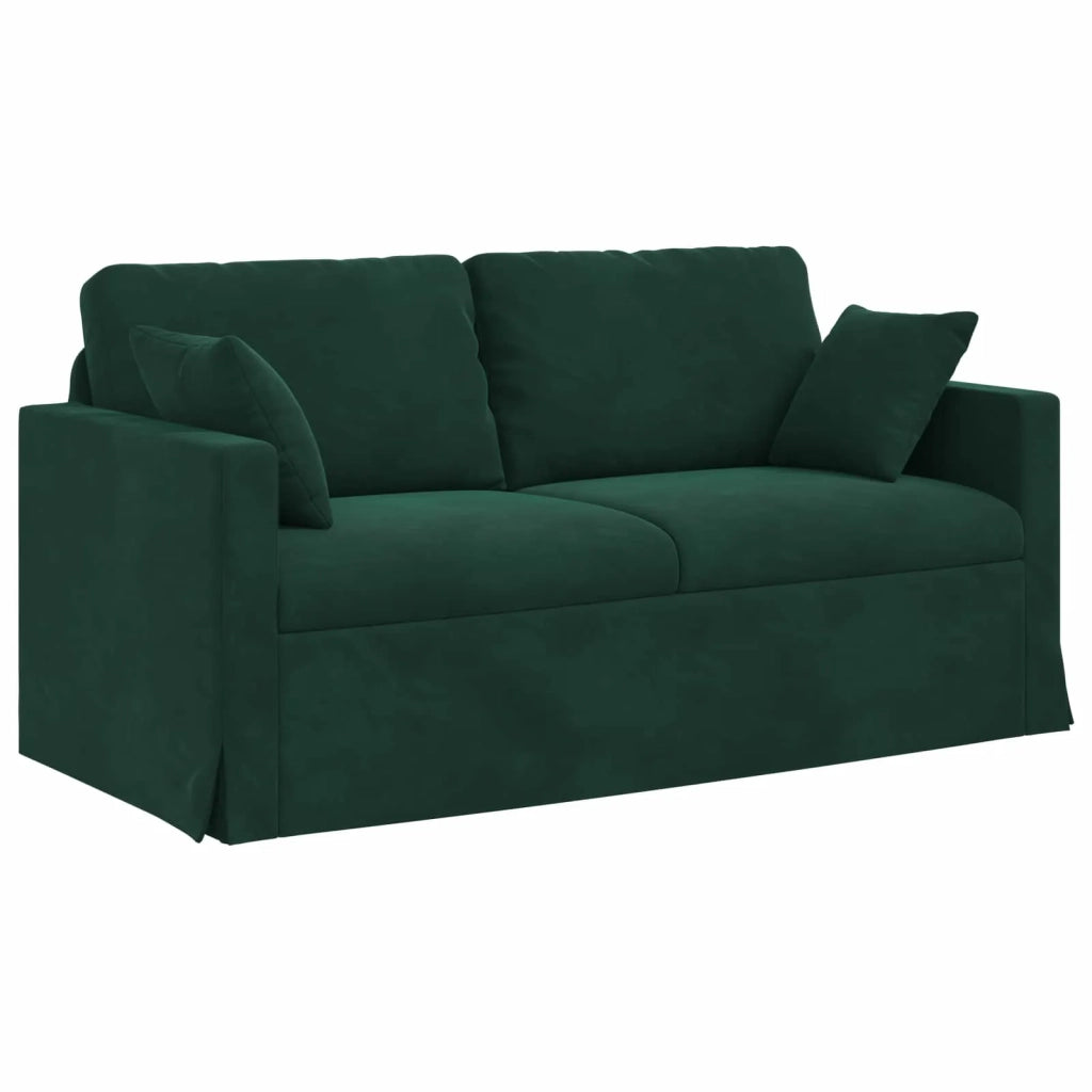 Set di divani 2 pcs Verde Scuro 158 x 78 x 80 cm Velluto 3407553