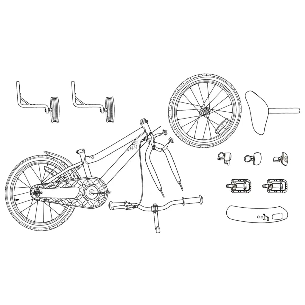 Bicicletta per Bambini | Bici per bambini 14 Pollici per bambini da 3 a 5 anni