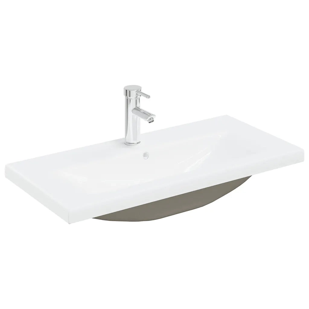 Mobile da Bagno con Lavabo Integrato e Rubinetto Rovere Sonoma 3325015