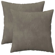 Cuscino con cuscino HEERLEN 2 pz Grigio Chiaro Velluto 924155