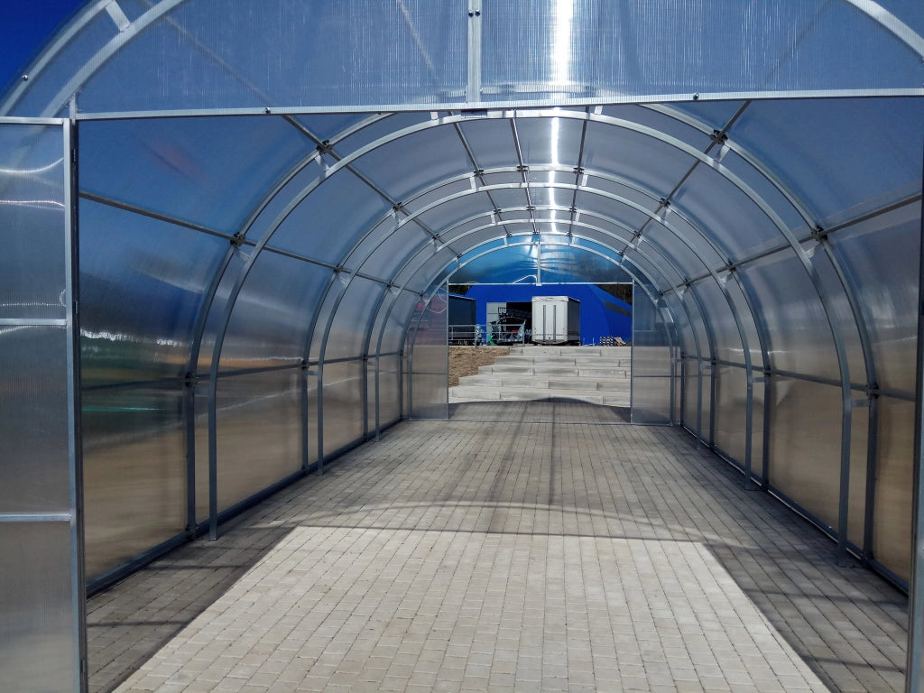 Serra Master 4x8m con copertura policarbonato alveolare 6mm