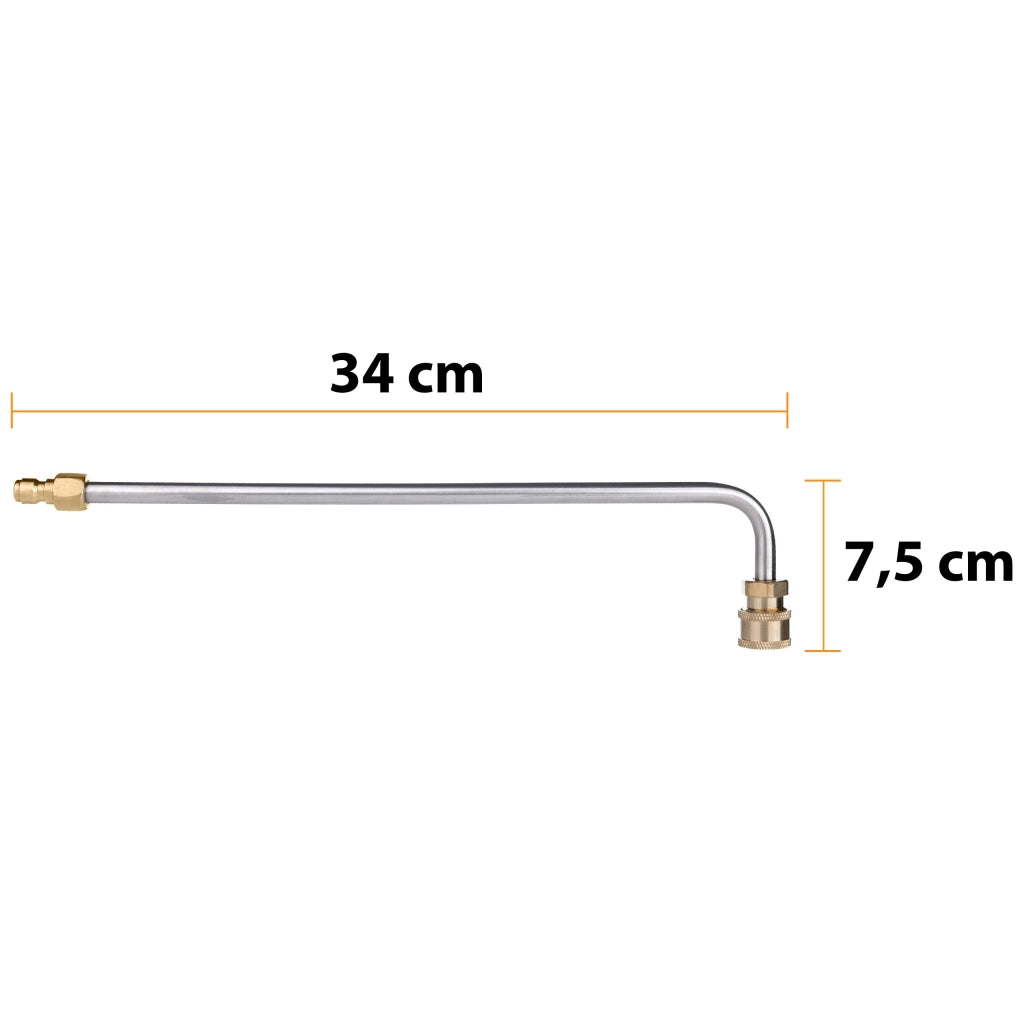 Set di Lance e Ugelli per Idropulitrice – 7 Lance (6 Dritte + 1 a 90°) + 6 Ugelli, Pressione Max 250 Bar