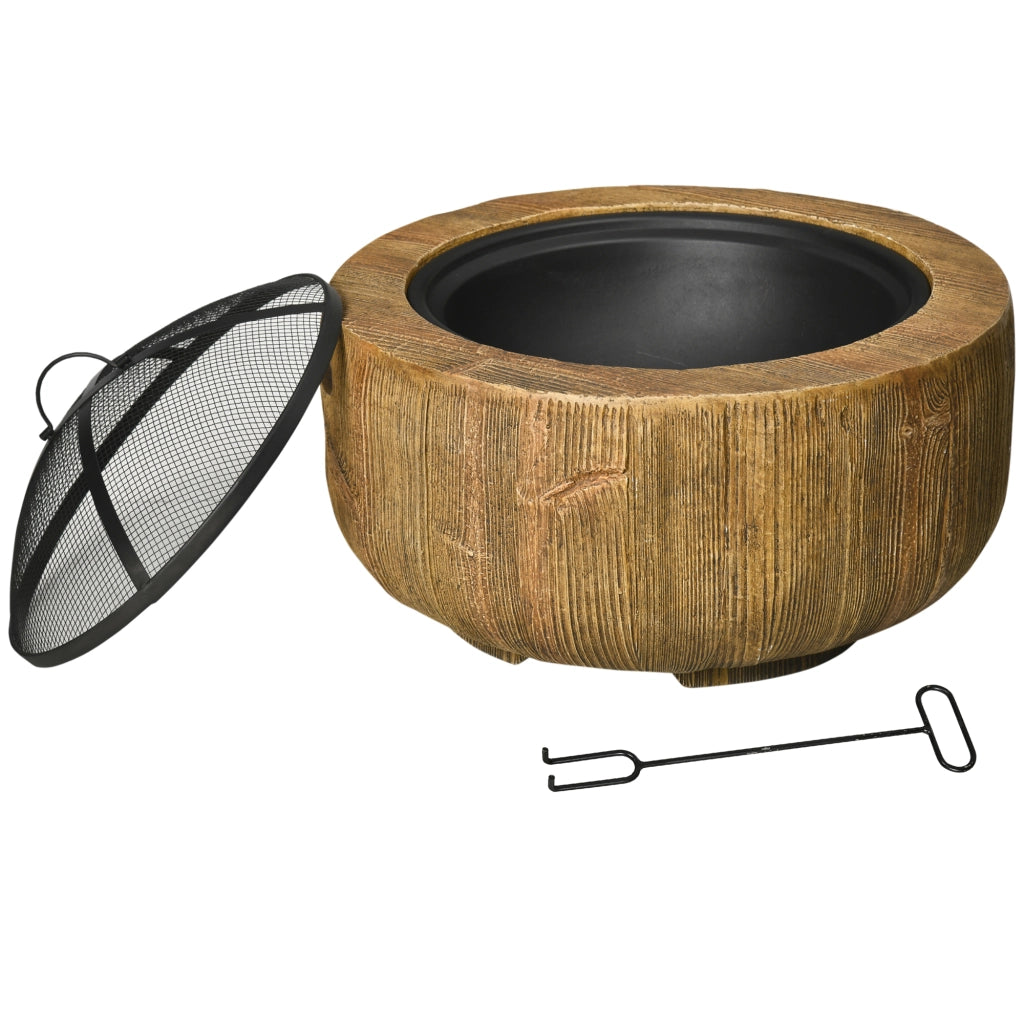 Brasero in Design Ceppo con Griglia ¨C Minimal ¨C 61.5x39 cm