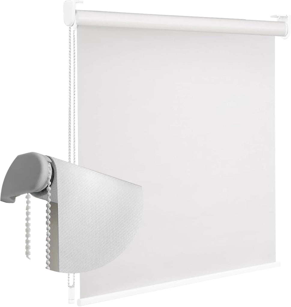 Tenda a Rullo Su Misura RODANO OSCURANTE - Larghezza 2,50m x Altezza 3m - Colore Bianco 1 - Ideale per Interni ed Esterni