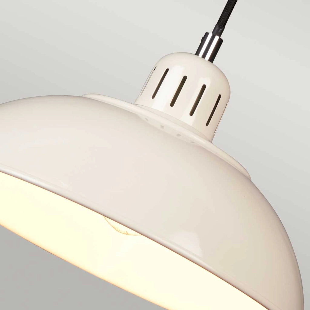 Lampada a sospensione crema Franklin E27 60W Elstead