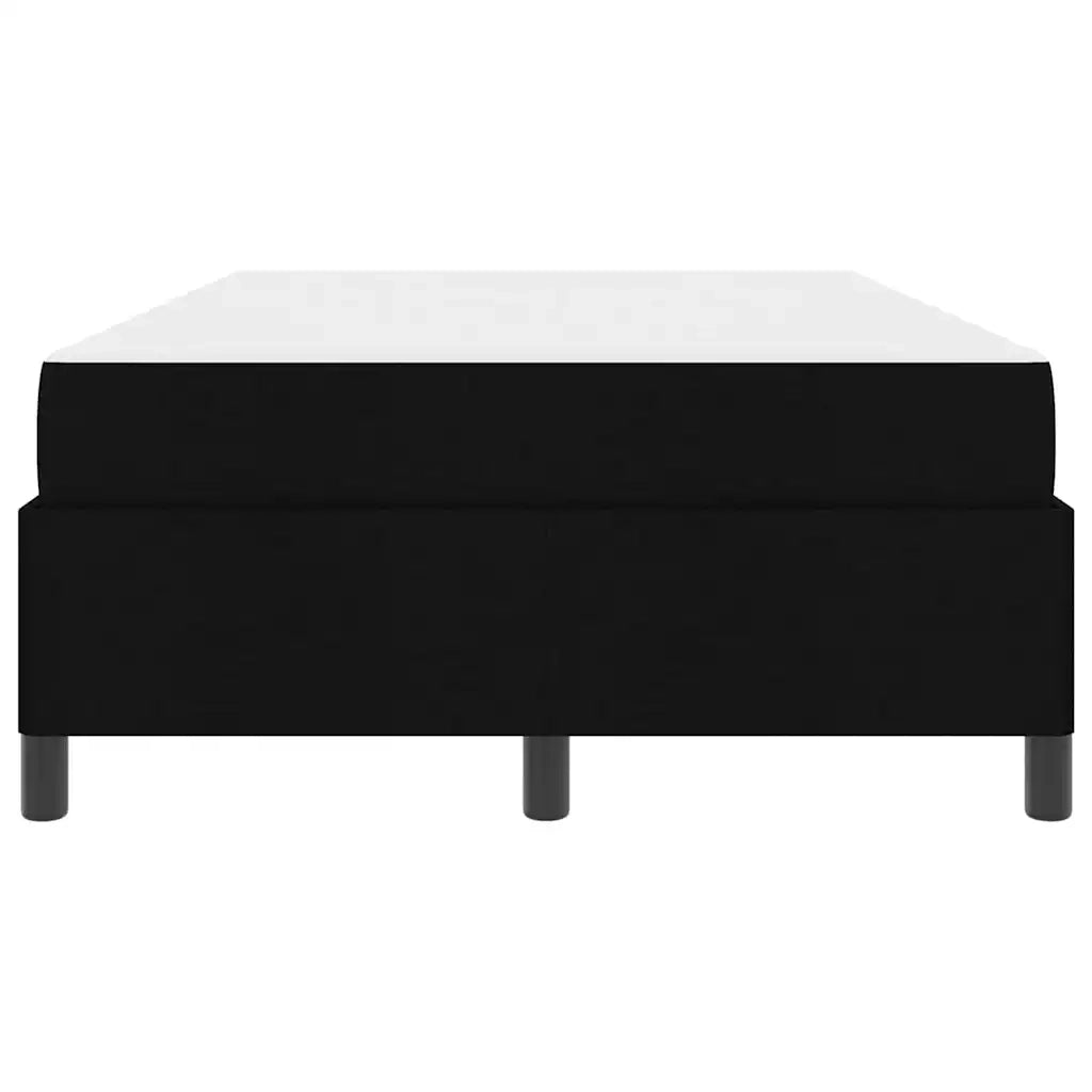 Letto a molle Nero 120 x 200 cm Tessuto