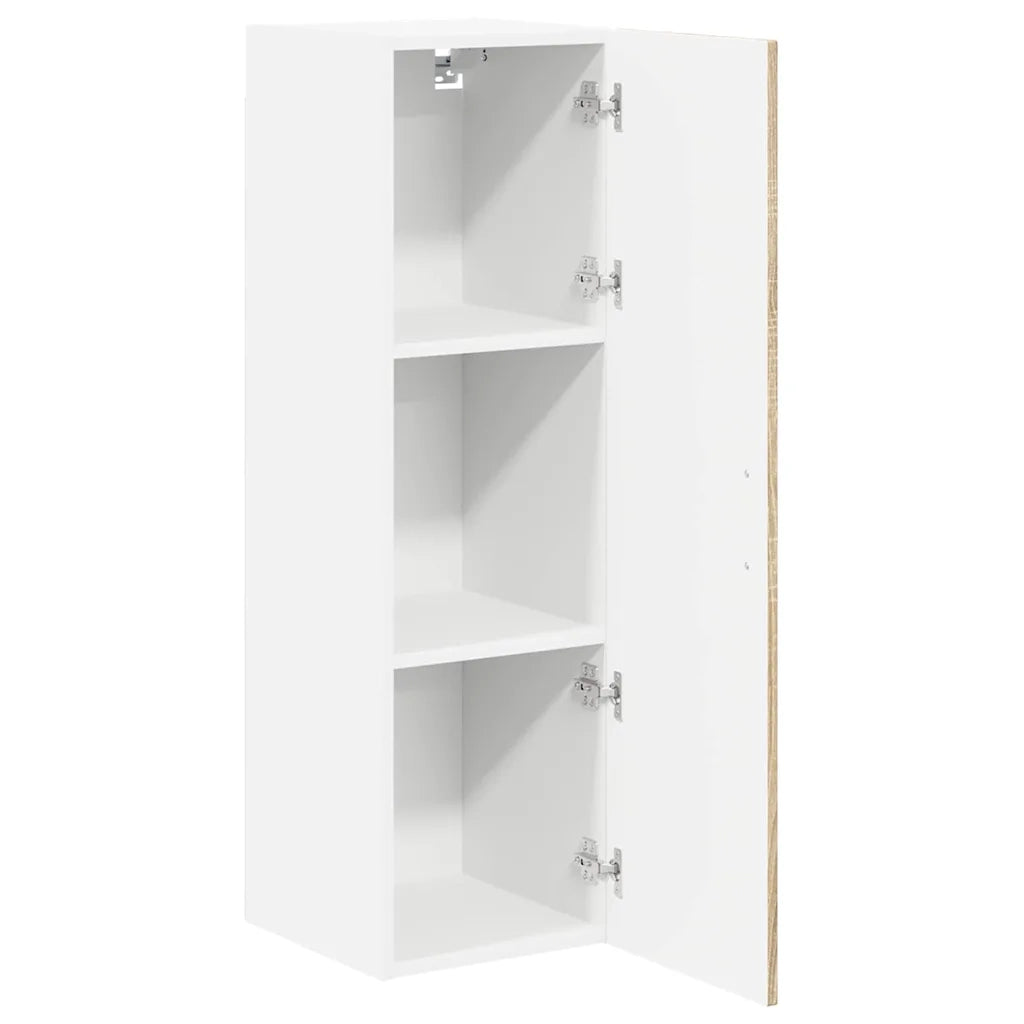 Mobile da cucina con porta 2 pz-Set di 2 Armadio da cucina Rovere Sonoma 30 x 31 x 80 cm
