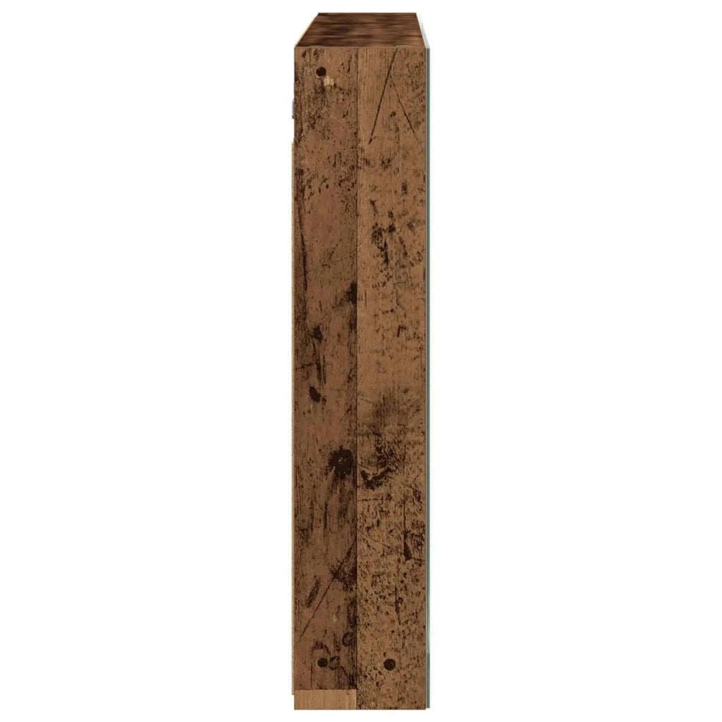 Mobiletto per specchio da bagno con lo scaffale Legno vecchio 889125