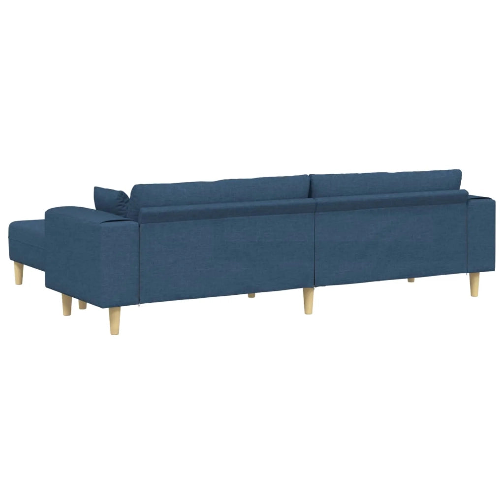 Divano con cuscino 3 pcs Blu Tessuto 3335169