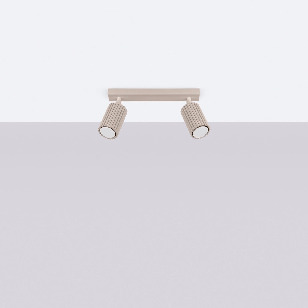 Lampada da soffitto KARBON 2 taupe