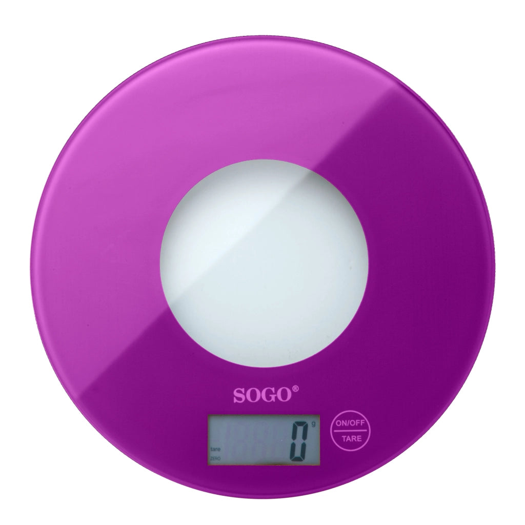 Bilancia da cucina digitale 5kg, display LCD 44x20mm, funzioni zero e tara, graduazione 1g, batterie litio incluse - SOGO