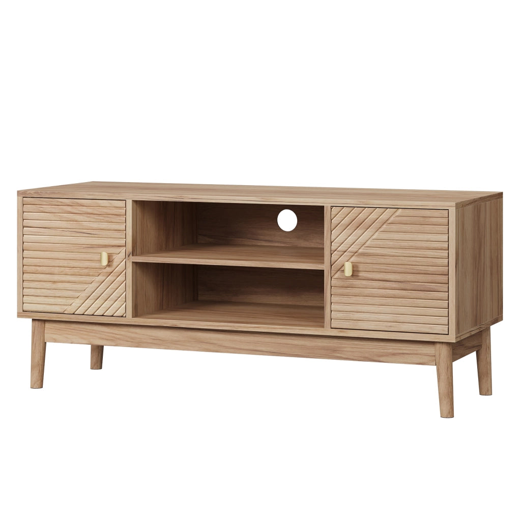 Cassettiera TV colore noce; in MDF; lunghezza 110 cm