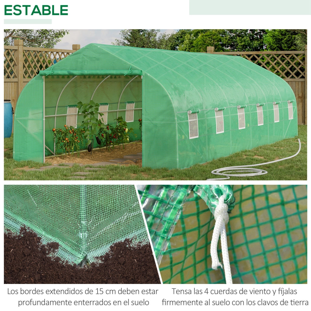 Serra da Giardino Tunnel ¨C Minimal ¨C Verde 8x3x2 m
