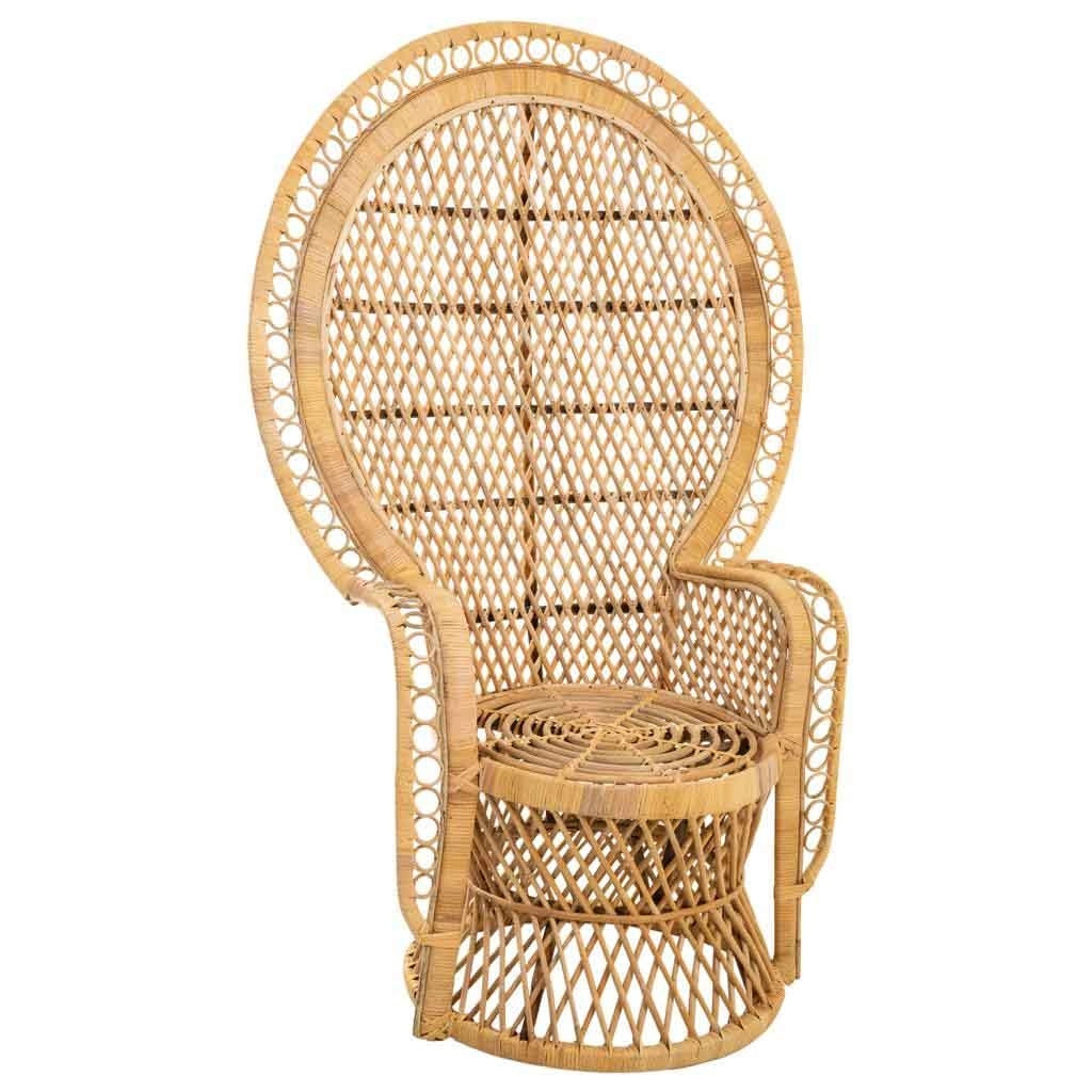 Poltroncina vintage in bambù marrone 96x49,5x140h