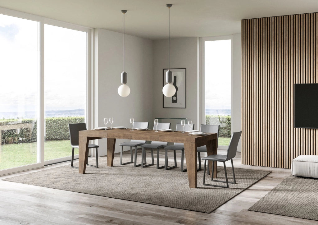 Tavolo Allungabile 140/400x90x77 cm Naxy Premium Noce