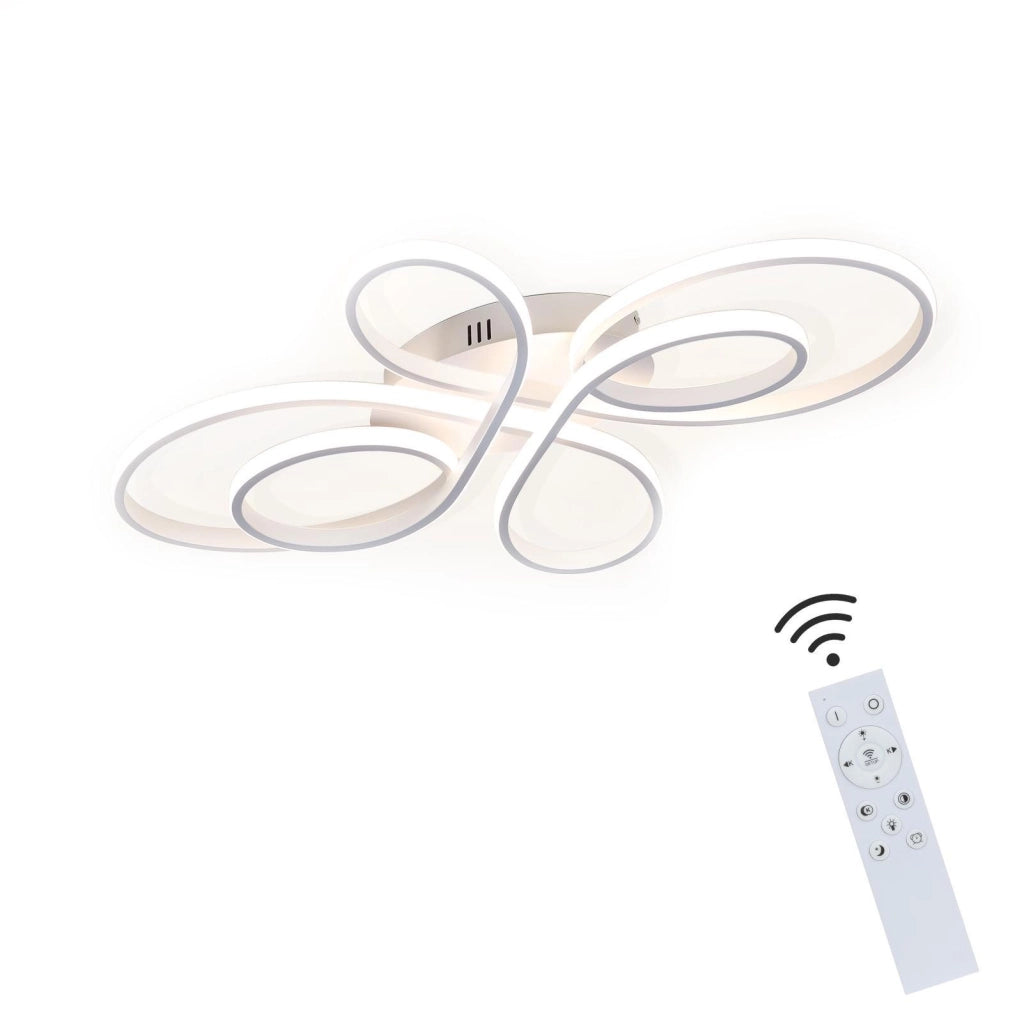 ZMH Lampada da soffitto plafoniera LED moderna dimmerabile telecomando design farfalla per corridoio