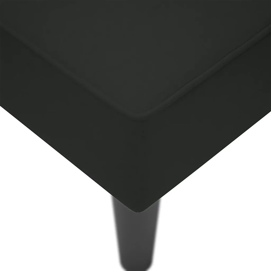 Sdraio con Bracciolo Destro in Velluto Nero CFW6053858