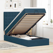 Struttura Letto Pouf con Materassi 90x190 cm in Velluto 3313587