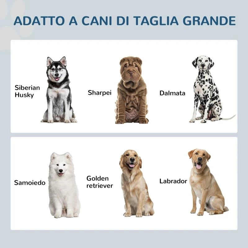 CIOTOLE PER CANI RIALZATE IN ACCIAIO INOX E LEGNO CON CASSETTO, 60X30X36CM, MARRONE