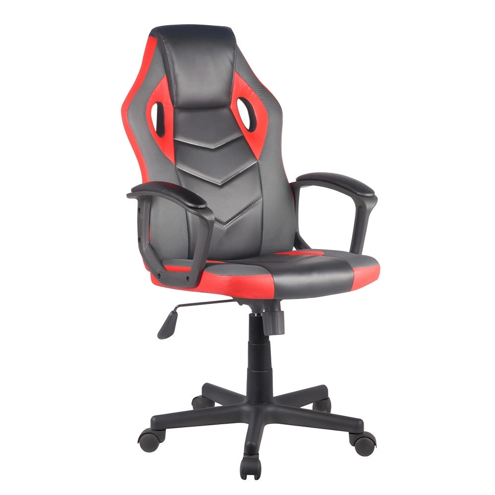 Sedia da ufficio ROMAN (nera + rossa)