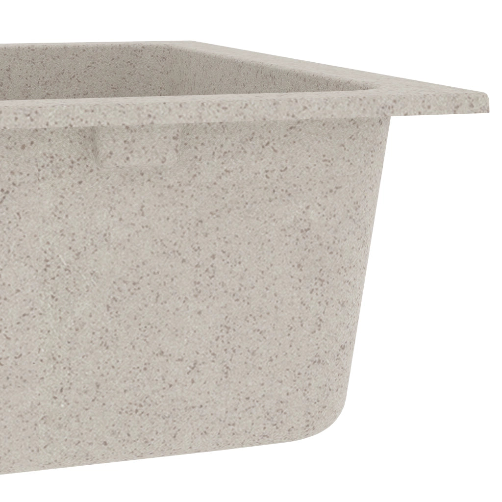 Lavello da cucina Beige 76 x 48 x 30 cm Quarzo e Resina 147083