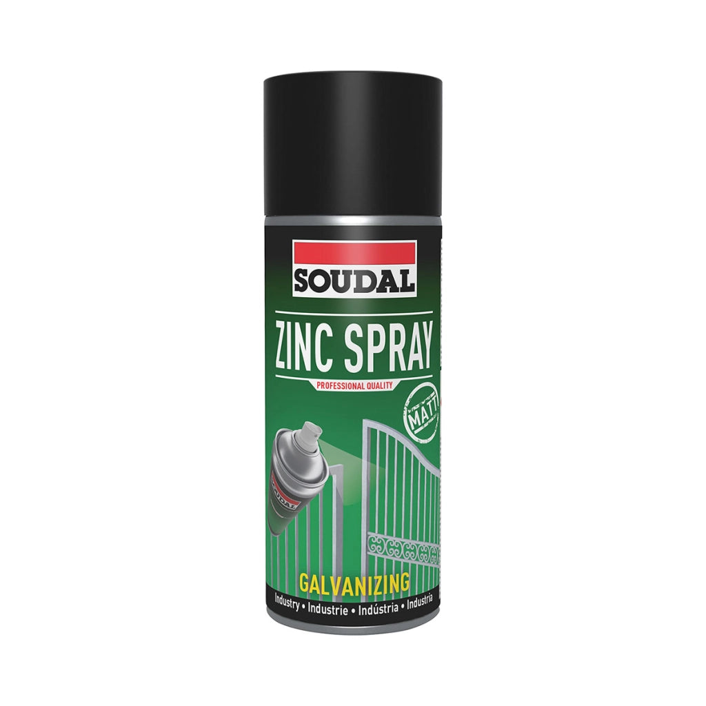 SPRAY ALLO ZINCO GRIGIO OPACO- 400 ml- SOUDA- pezzi 1