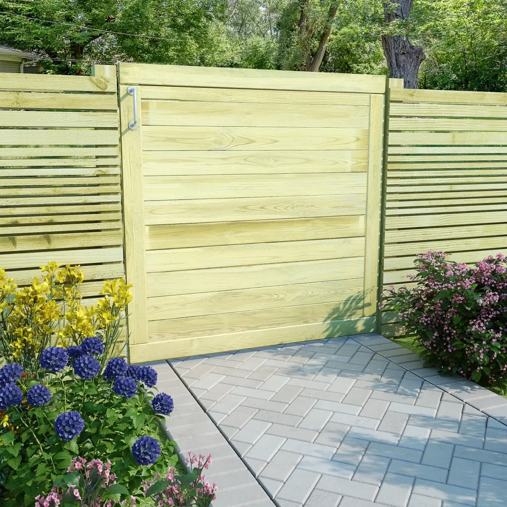 Cancello da Giardino in Legno di Pino Impregnato 100x100 cm 45333
