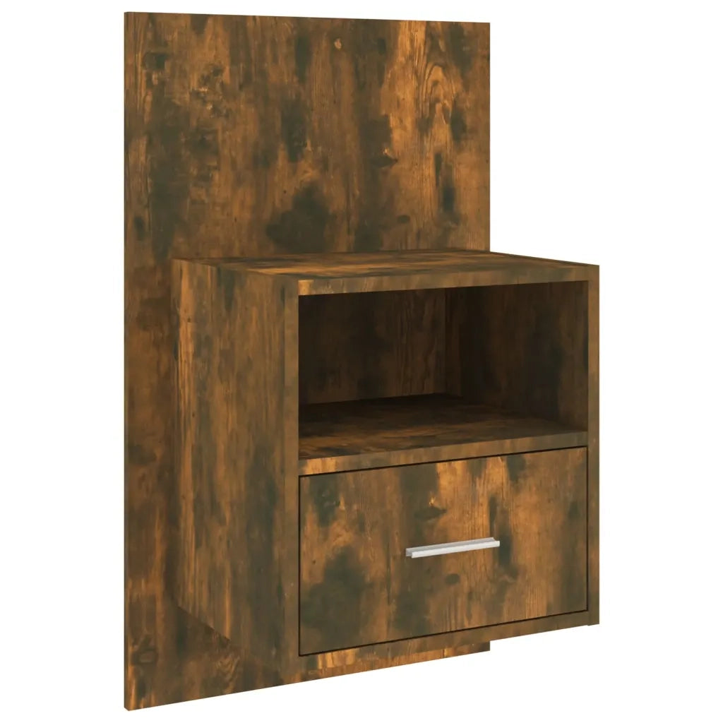 Comodino a Muro Rovere Fumo 816964