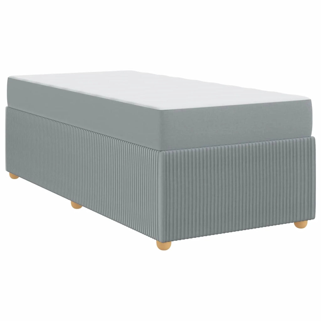 Struttura del letto Grigio chiaro 90 x 190 cm Tessuto 3398327