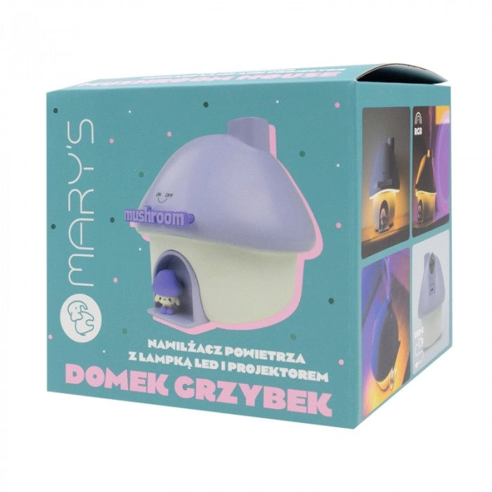 Mary's Lampada Notte Bambini con Umidificatore RGBW Viola