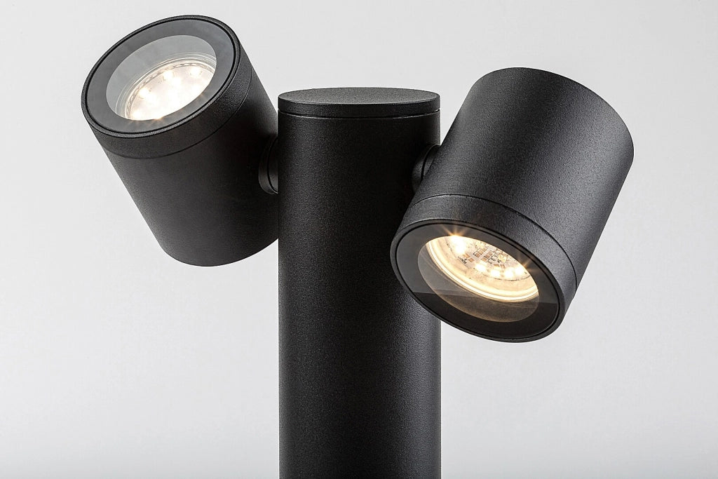 Lampada paletto esterno nero 44cm 2xGU10 IP44 Rabalux