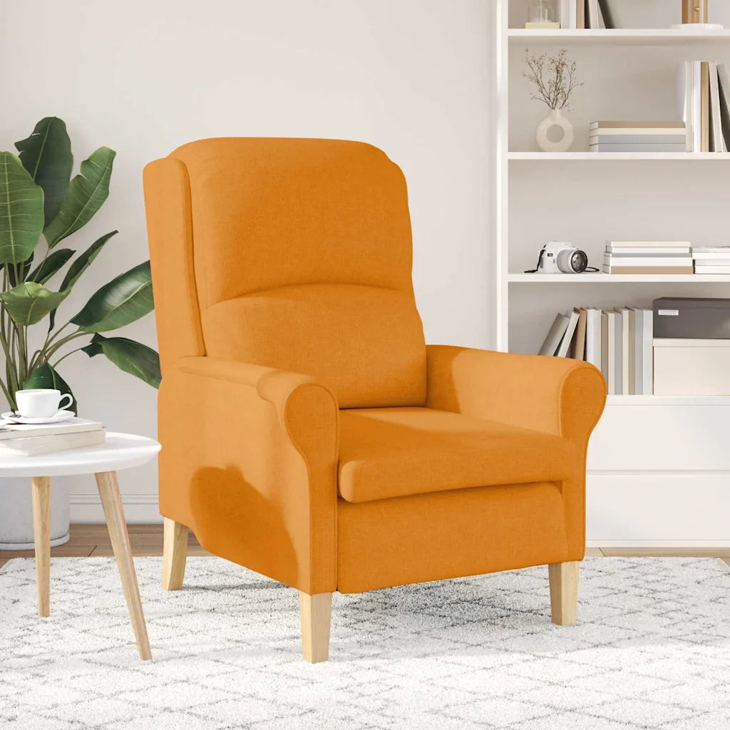 Poltrona | Sedia Relax Giallo scuro Tessuto