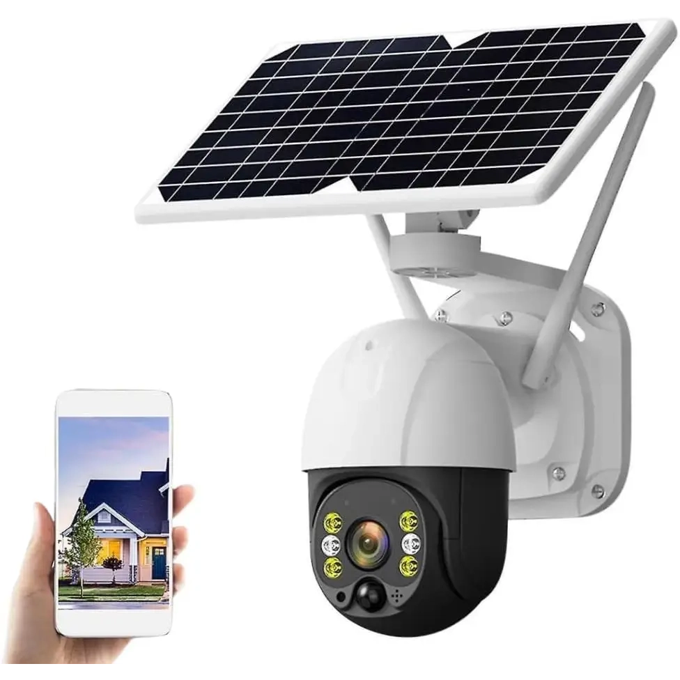 Telecamera Wifi da Esterno Senza Fili con Pannello Solare