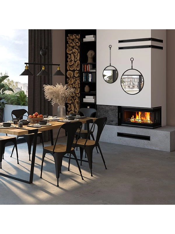 Inserto Stufa A Legna Apertura Destra - W16 (13,5 KW) ECO